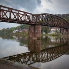 Ehemalige Eisenbahnbrücke über die Weser in Hameln