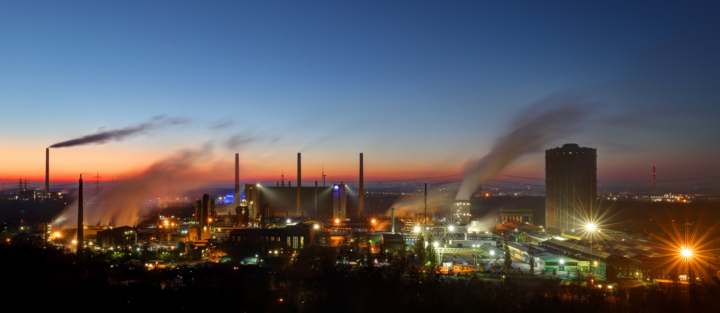 Ehemalige Kokerei Prosper, heute Arcelor Mittal.