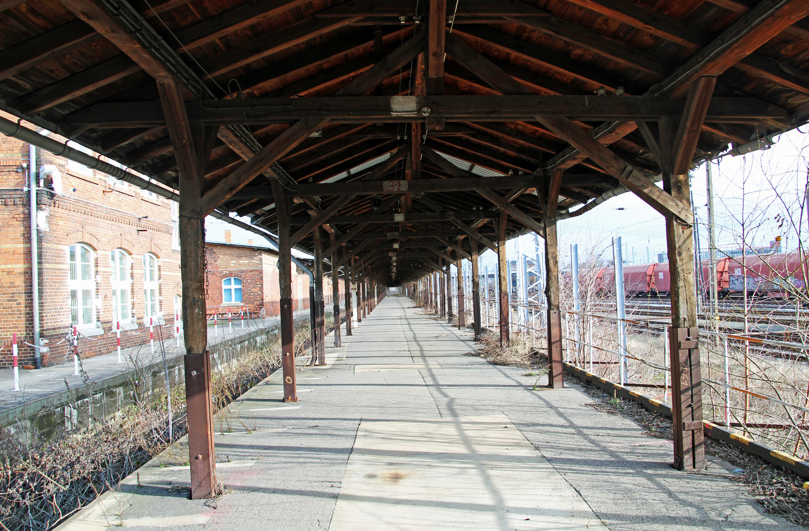 Ehemalige Umladehalle auf Güterbahnhof Cottbus