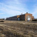 Ehemalige Werkstatt der Belgischen Eisenbahnen im Jahr 2008