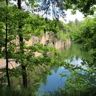 Ehemaliger Granitsteinbruch in den Königshainer Bergen ( bei Görlitz)