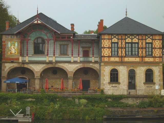 Ehemaliges Gebüde der alten Fayencerie in Sarreguemines, Lothringen