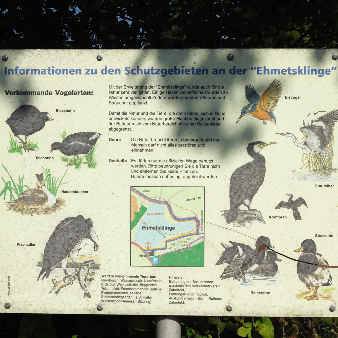 Ehmetsklinge-Informationstafel