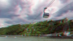 Ehrenbreitstein (3D-Anaglyphe Rot/Cyan)