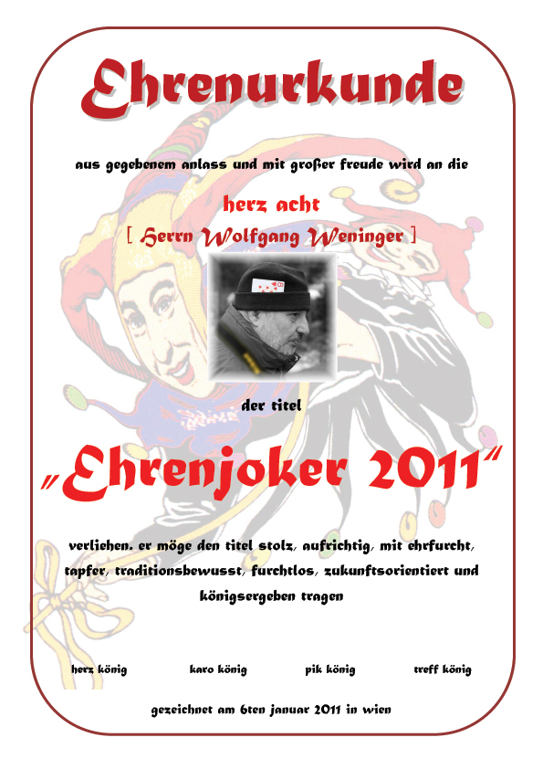 Ehrenjoker 2011