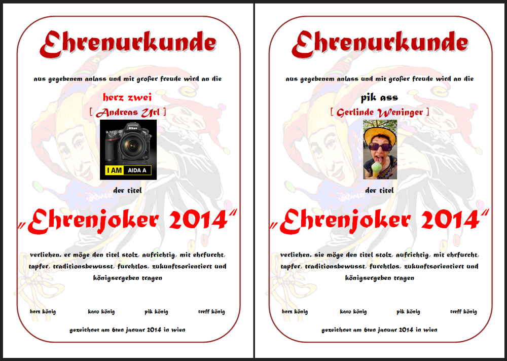 Ehrenjoker 2014