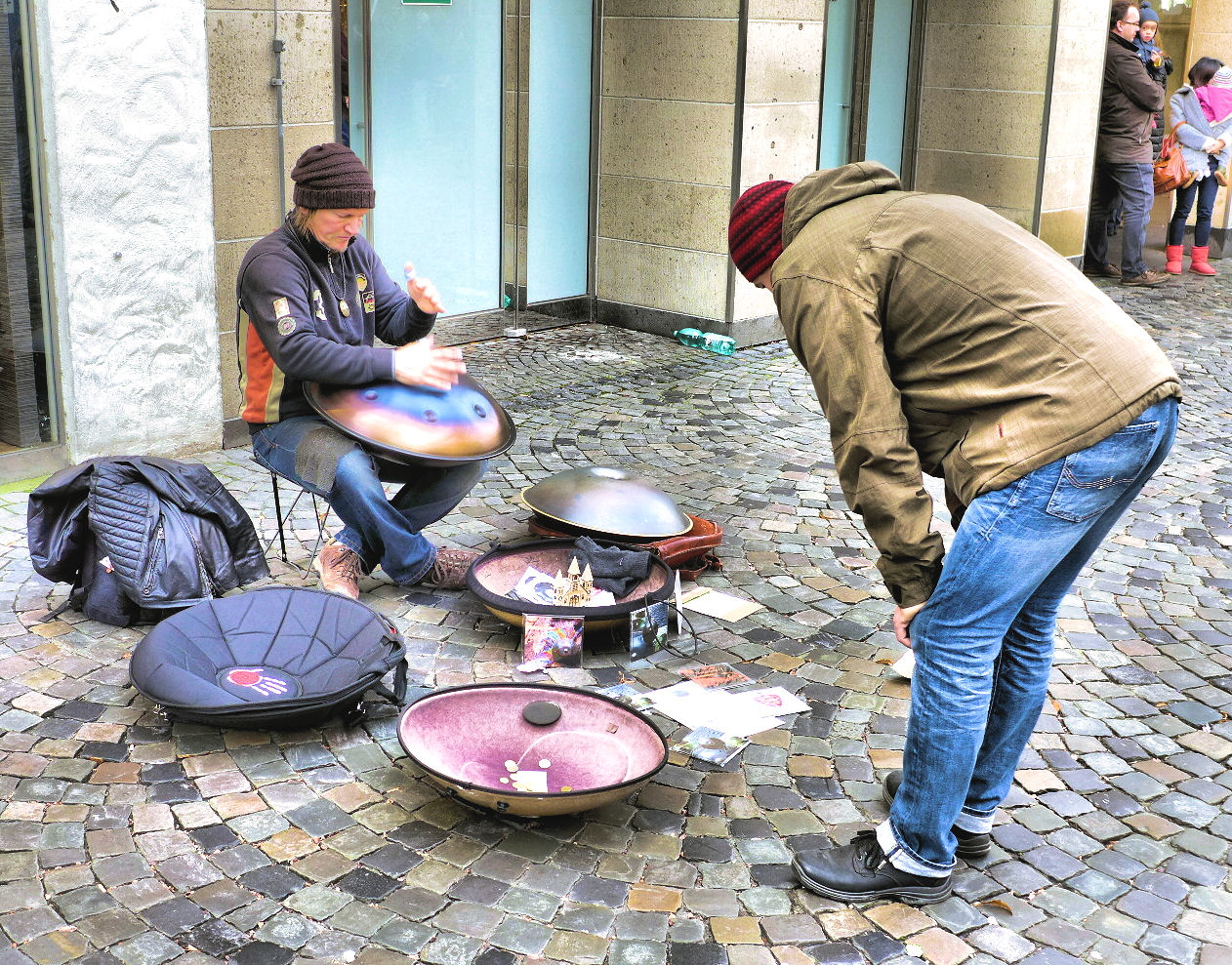 Ehrung eines Straßenmusikanten