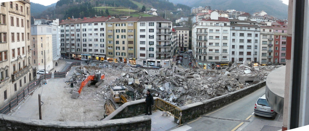 Eibar - Derribo plaza del mercado