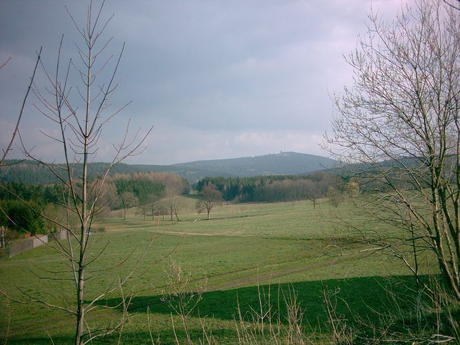 Eibenstock, Blick zum Auersberg