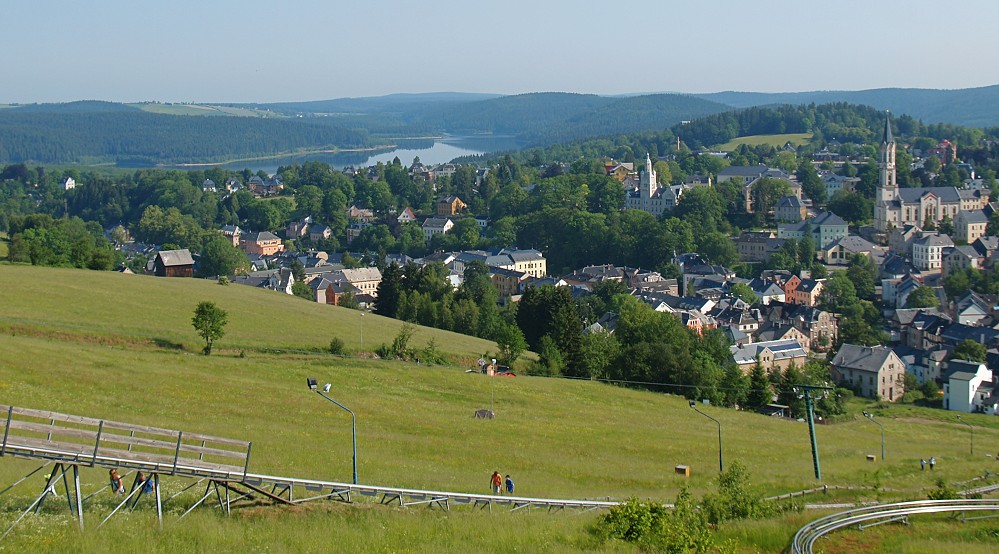 Eibenstock mit Talsperre II