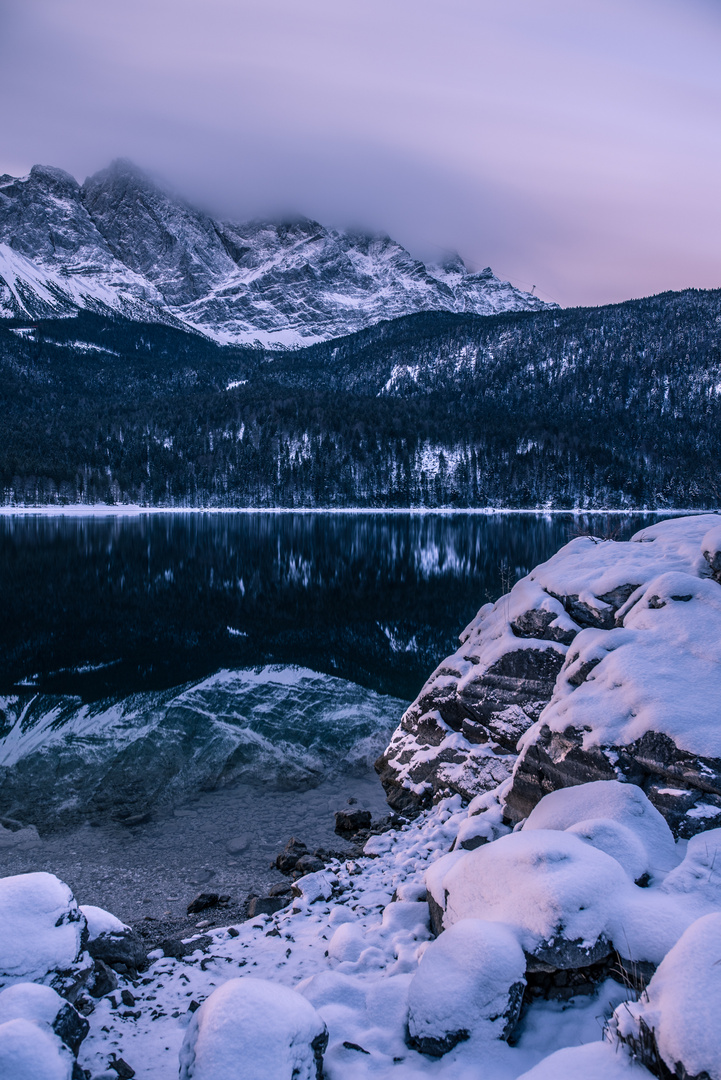 Eibsee bei Nacht