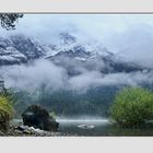 Eibsee bei schlechtem Wetter