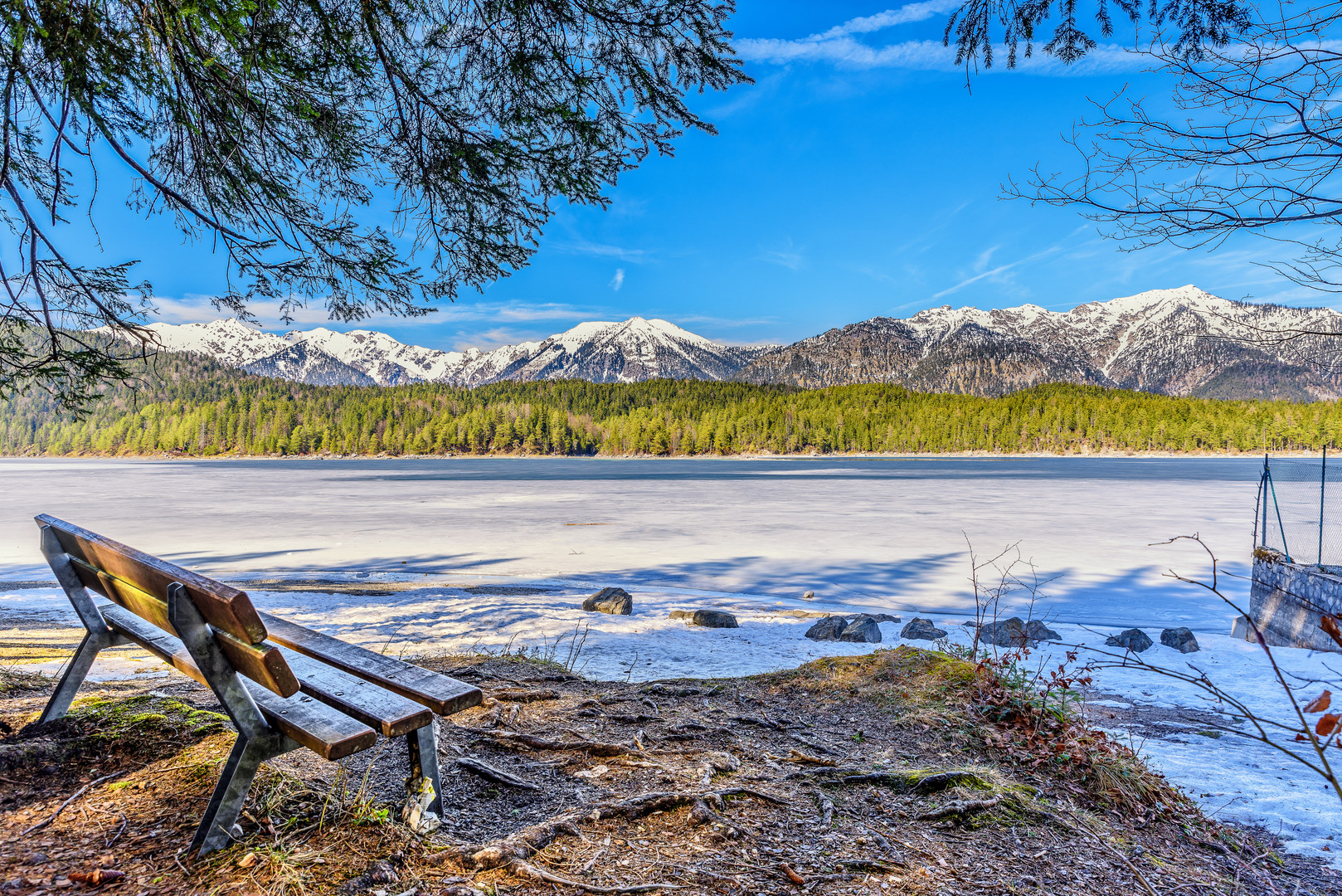 Eibsee - Blick Richtung Ammergebirge