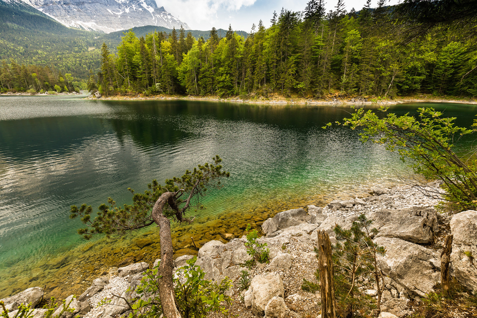 Eibsee im Wettersteingebirge