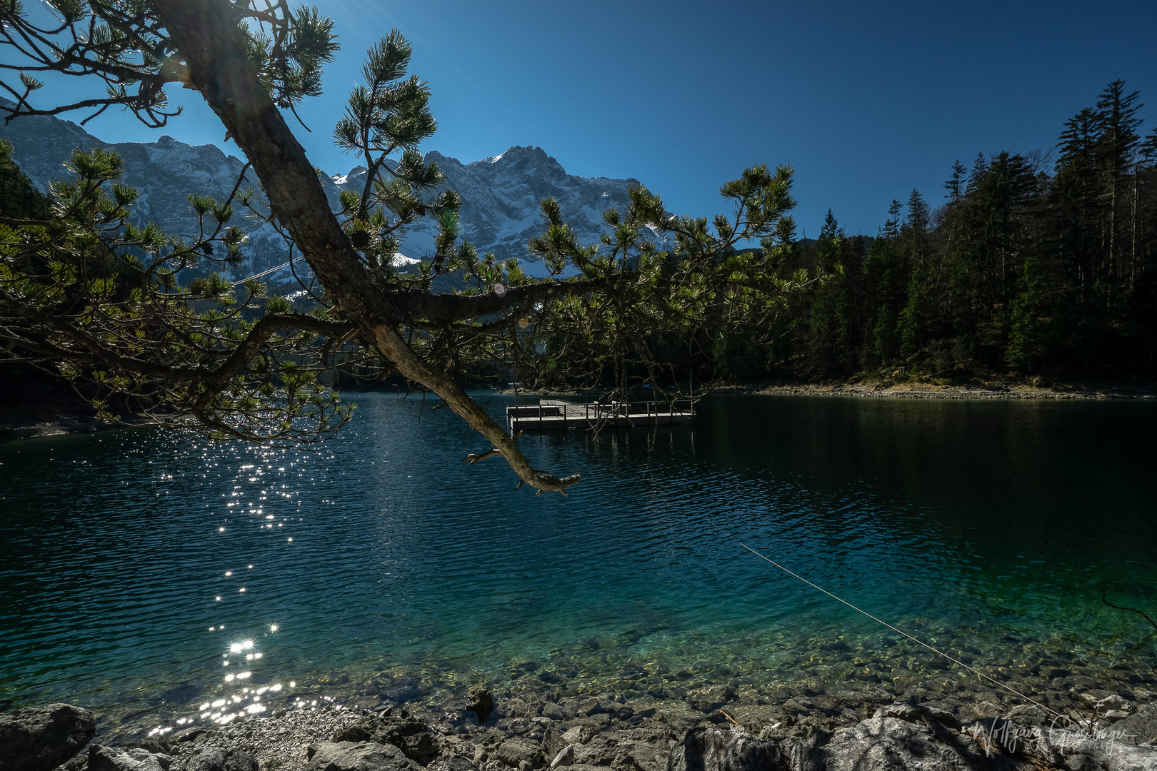 Eibsee mit Blick zur Zugspitze