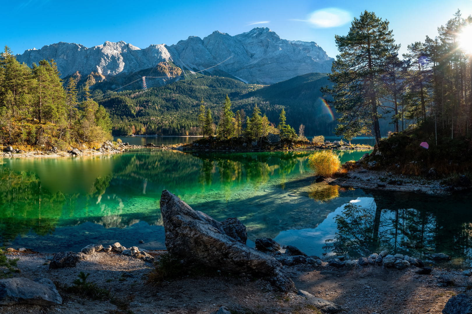 Eibsee mit Braxeninsel