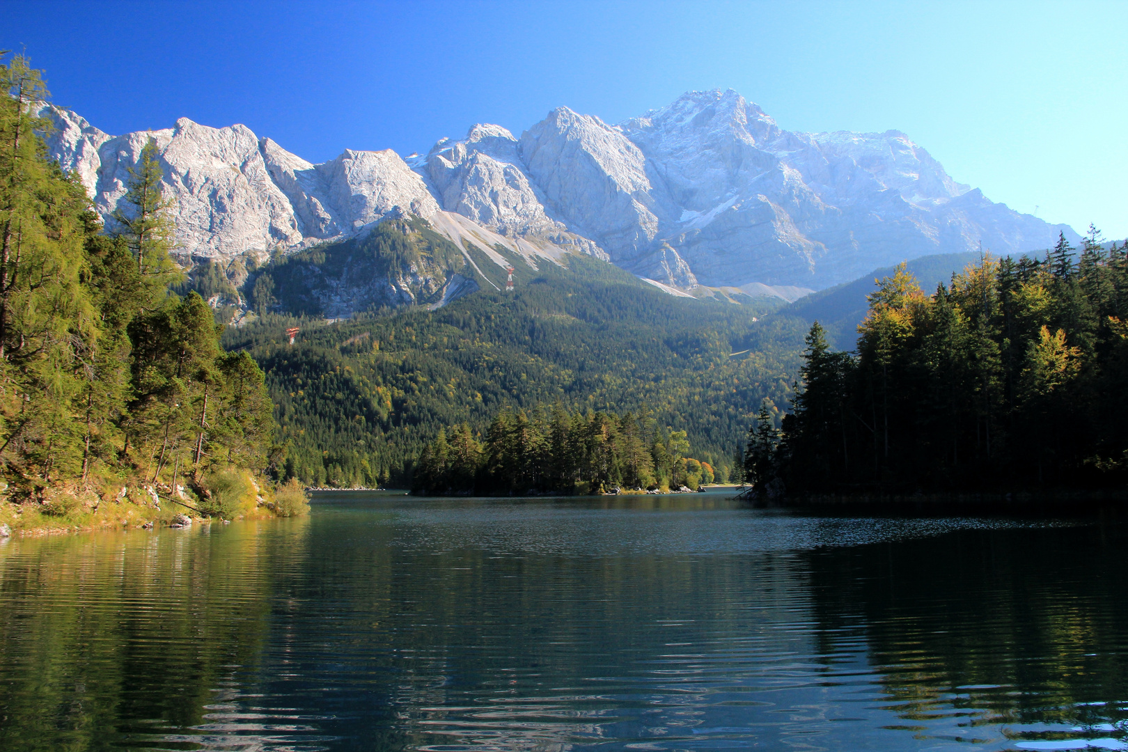 Eibsee mit Zugspitzmassiv