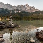 Eibsee Steinmännchen Spiegelung