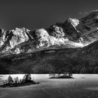 Eibsee und Zugspitze im Winter