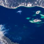 Eibsee von der Zugspitze aus gesehen