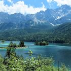 Eibsee with a view of the Zugspitze