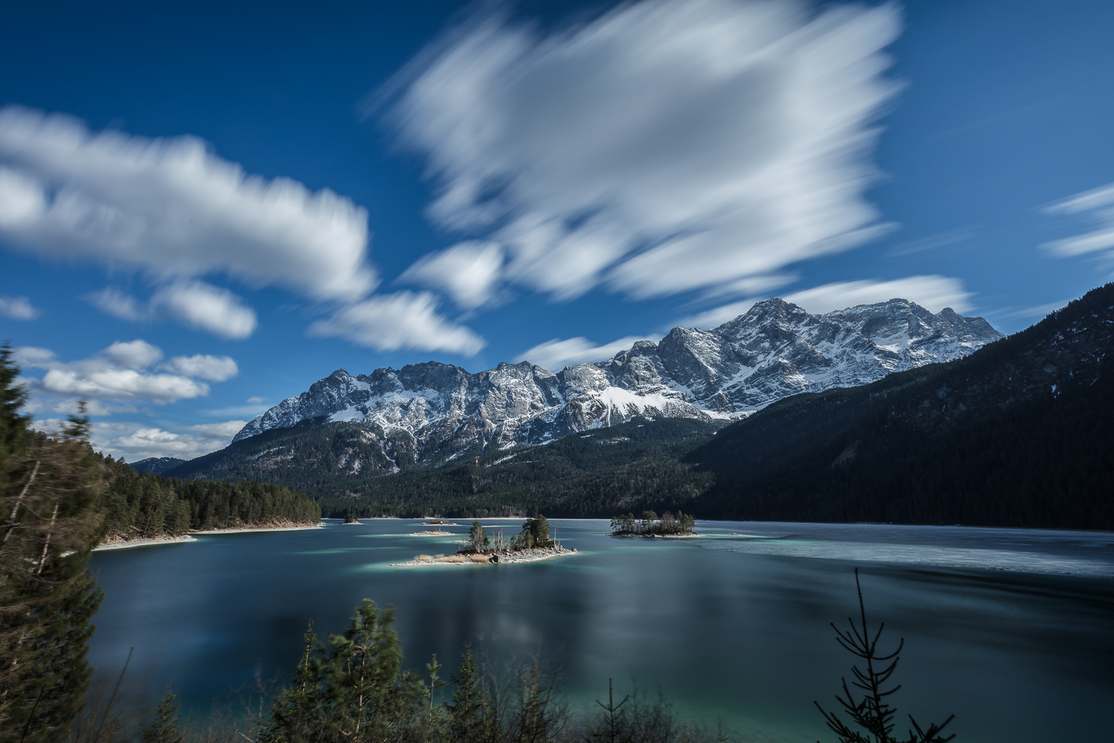 Eibsee Zugspitze Foto Bild landschaft berge gipfel Eibsee Zugspitze Foto Bild landschaft berge gipfel