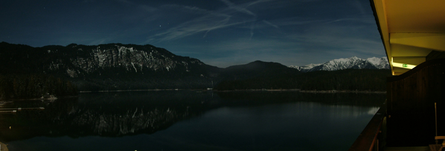 Eibsee - Zugspitze bei nacht