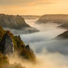 Eichfelsen im Sonnenaufgang