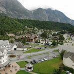 Eidfjord mit Hotel - Panorama