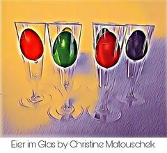 Eier im Glas