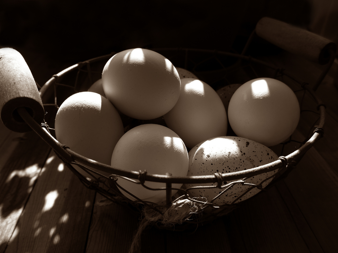 Eier in der Morgenröte