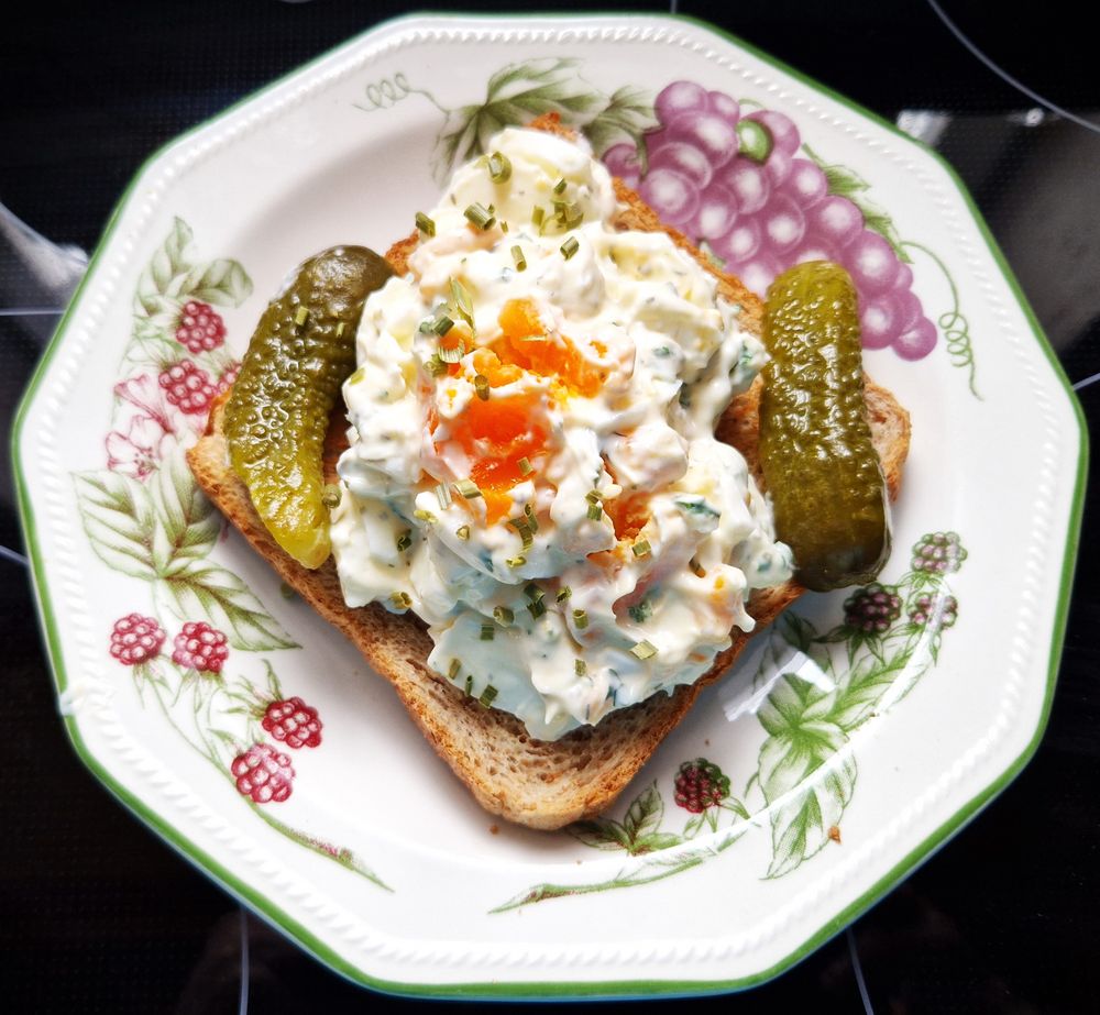 Eiersalat auf Toast Foto &amp; Bild | reportage dokumentation, stillleben ...