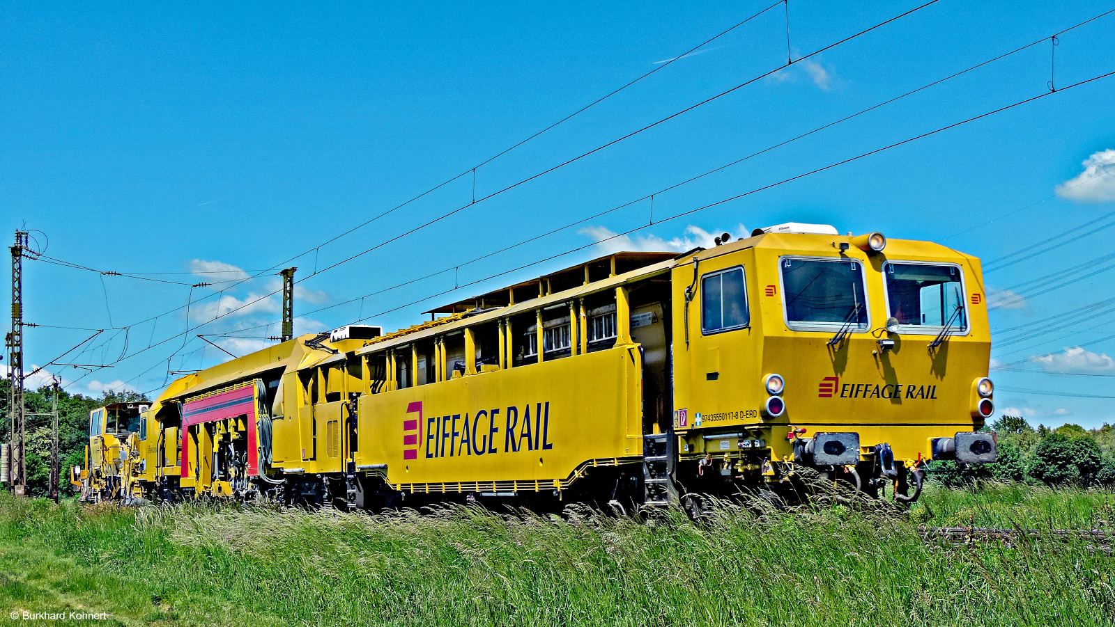 EIFFAGE RAIL Schienensonderfahrzeug - Mainz-Bischofsheim und Nauheim - 16.05.2014