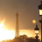 Eiffel Tower at sunset