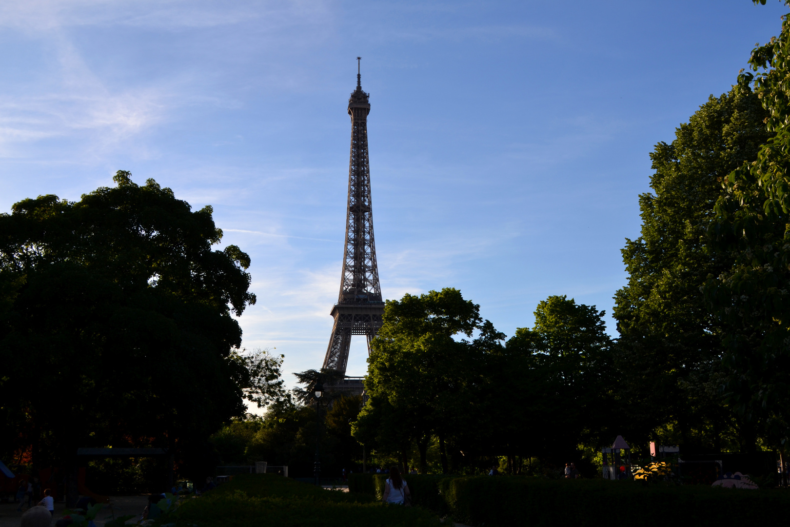 Eiffelturm aus Sicht der Avenue Pierre Loti