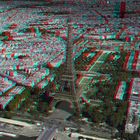 Eiffelturm (Google-Earth) Anaglyphe