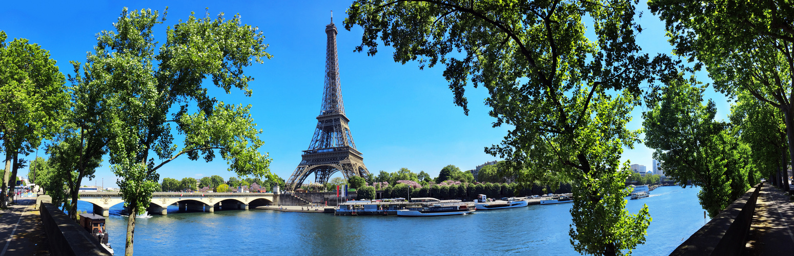 Eiffelturm im Panorama