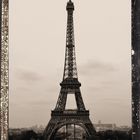 Eiffelturm in Sepia