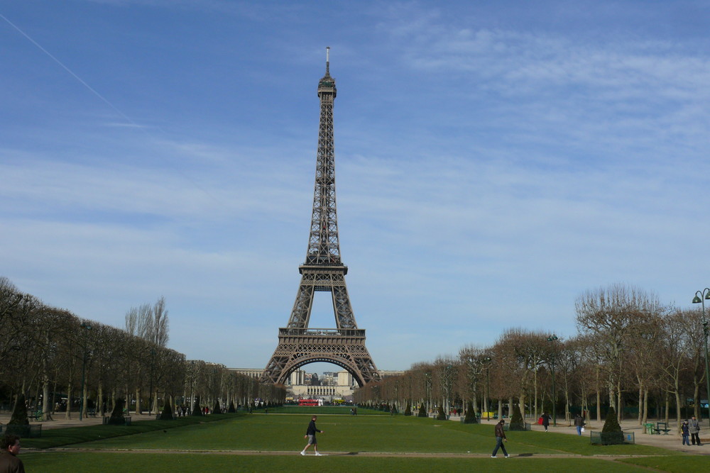 Eiffelturm mit Park