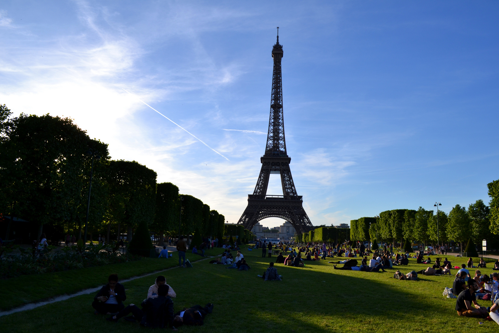 Eiffelturm und Champ de mars