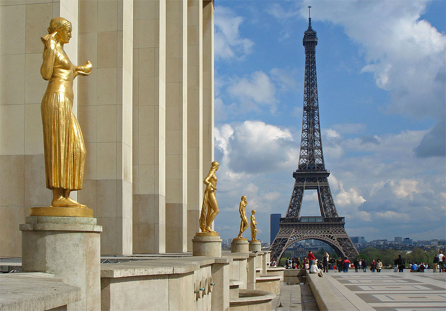 Eiffelturm vom Palais de Chaillot