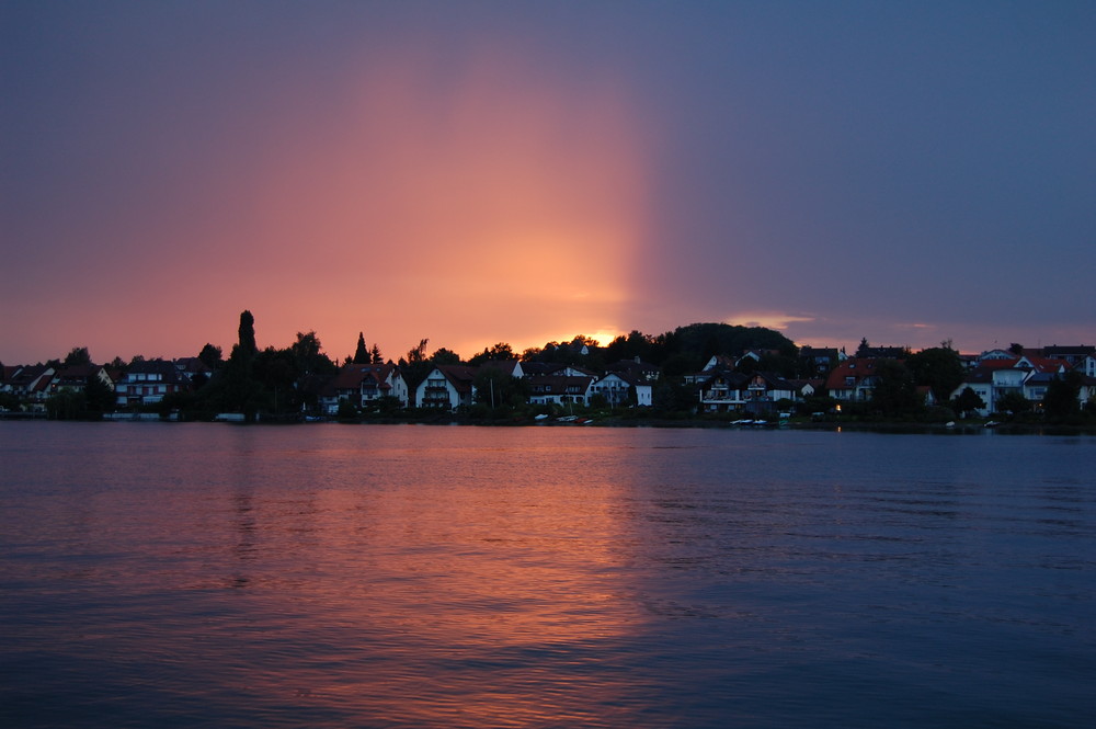 Eigenartiger Sonnenuntergang