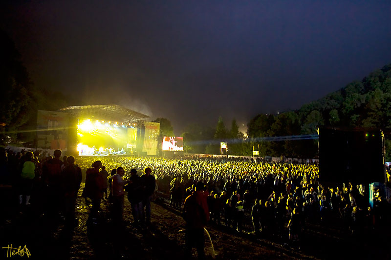 Eigentlich ein normales Festivalbild, aber ...