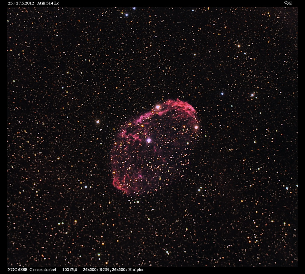 Eigentlich nur ein Test NGC6888