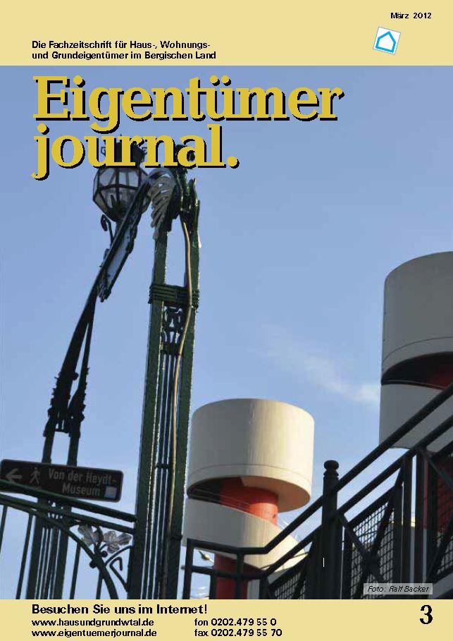 Eigentumerjournal Von Haus Und Grund Ausgabe 03 2012 Foto Bild