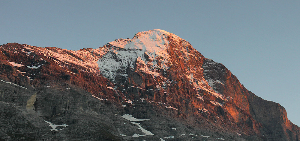 Eiger im Abendlicht