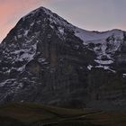 Eiger im Morgenlicht und von der berühmten Nordwand....