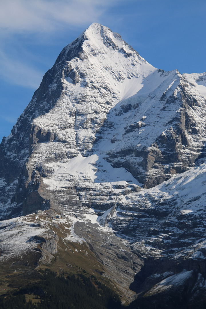 Eiger mit Nordwand (links)