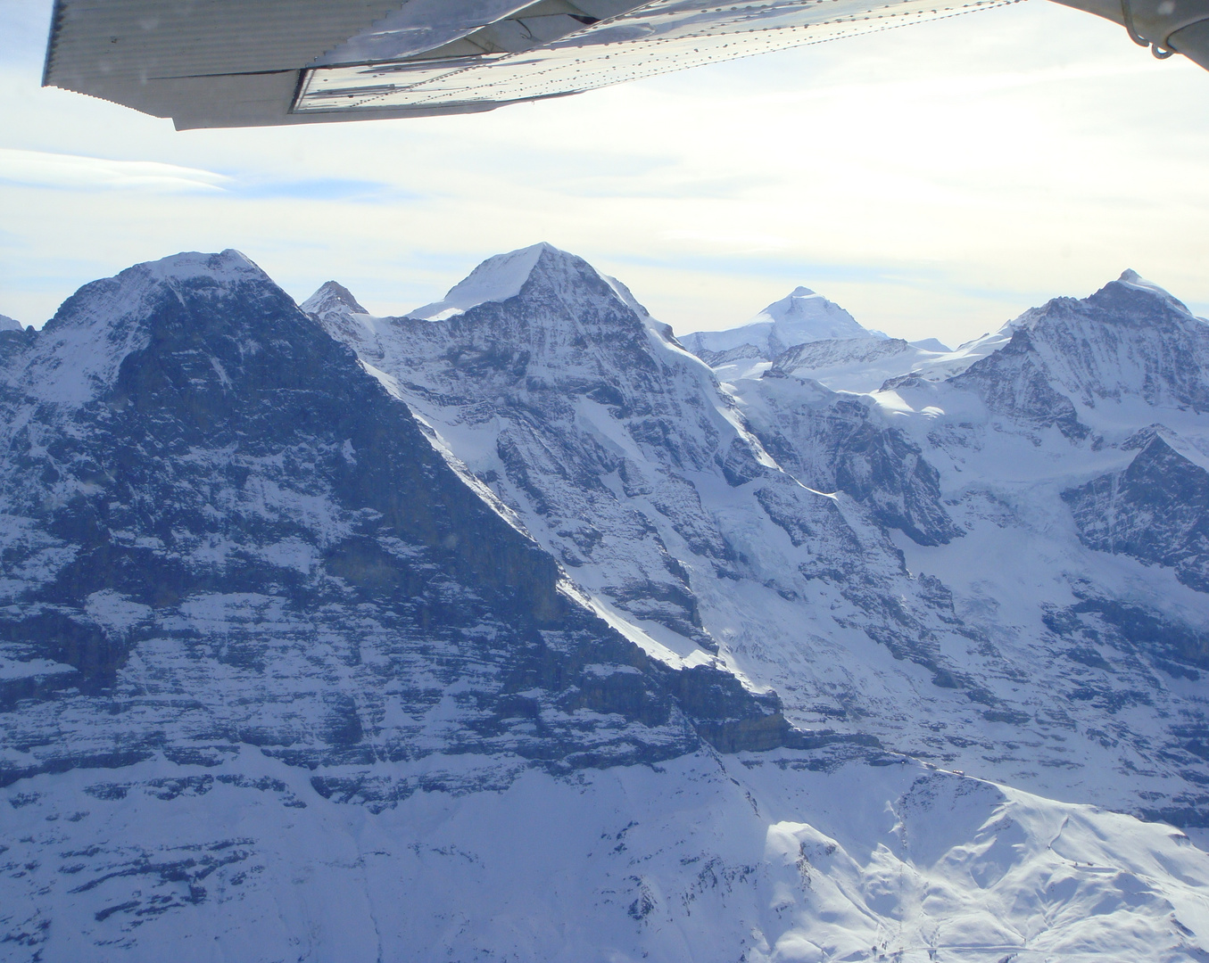 Eiger Mönch Jungfrau Luftaufnahme