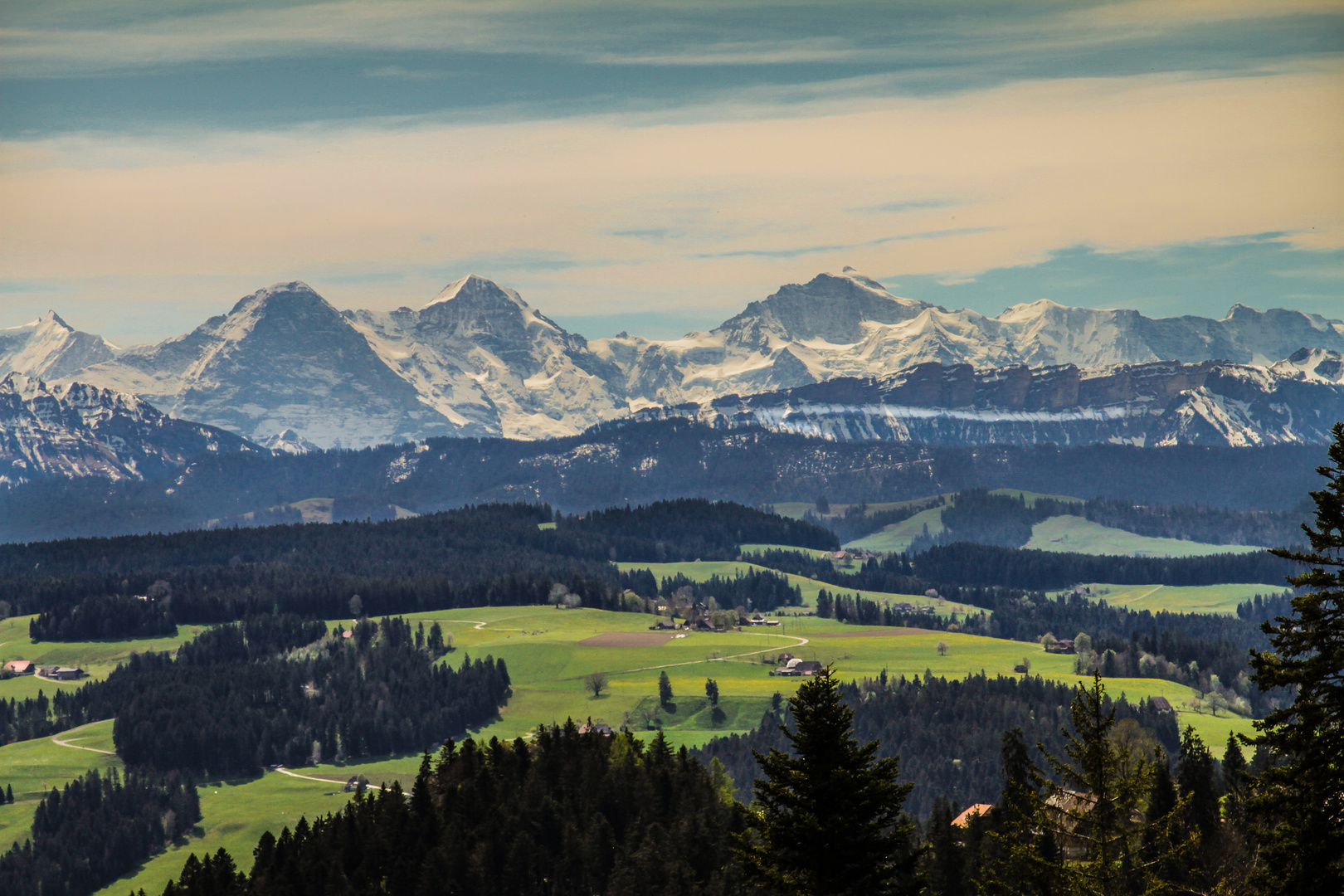 Eiger, Mönch und Jungfrau.